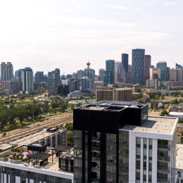 a city skyline